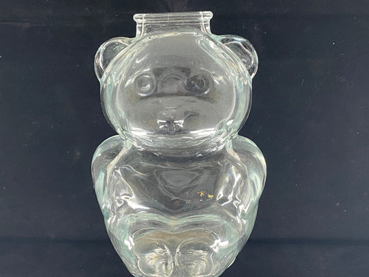 Vintage Bear Glass Bank by Anchor Hocking at Duckwells
