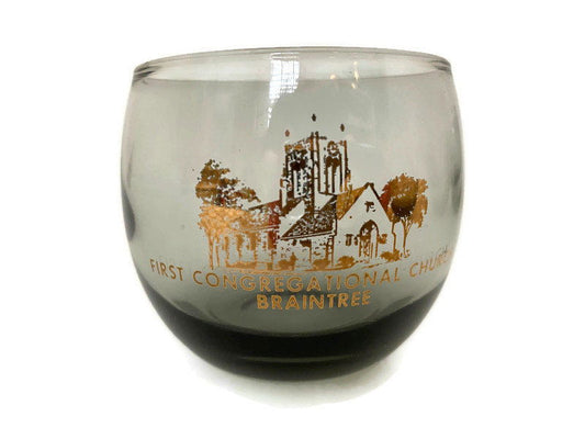 Vintage Braintree Massachusetts Roly Poly Glasses at Duckwells