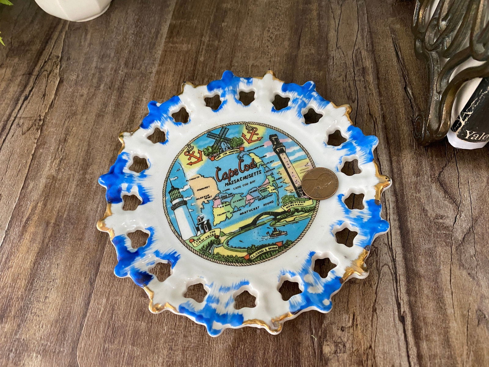 Vintage Cape Cod Massachusetts Small Plate - Duckwells
