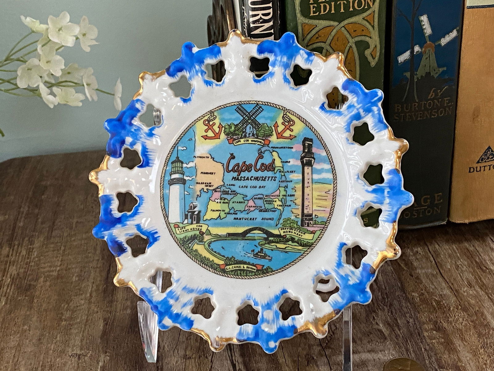 Vintage Cape Cod Massachusetts Small Plate - Duckwells