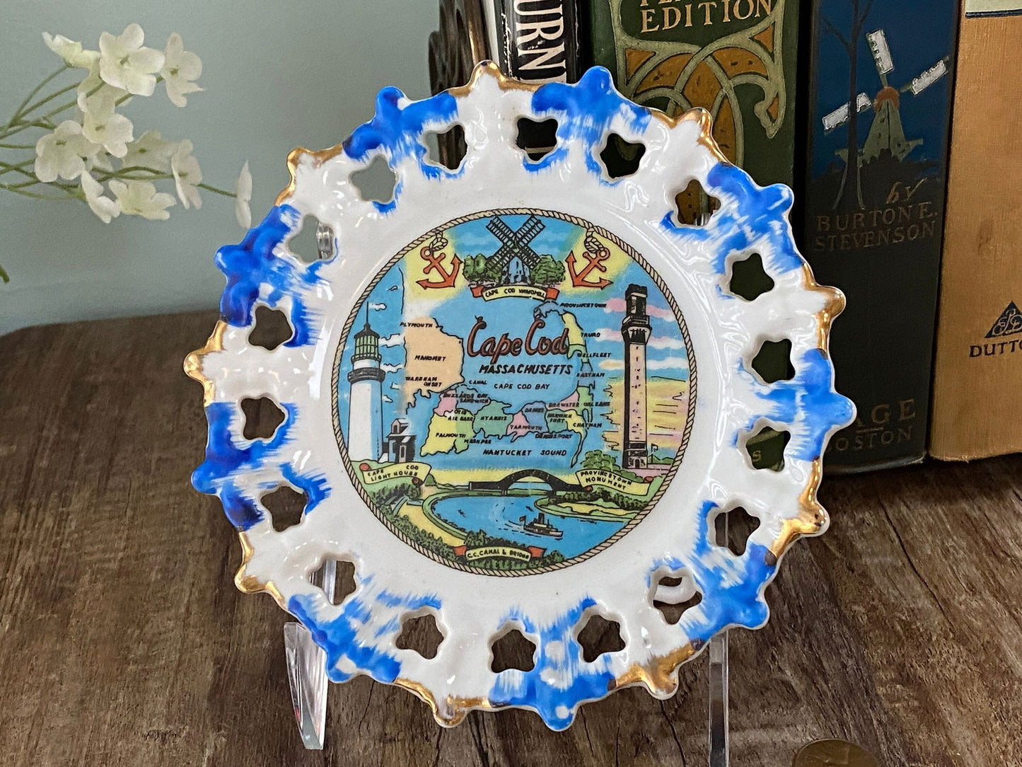 Vintage Cape Cod Souvenir Collectible Small Plate - Duckwells