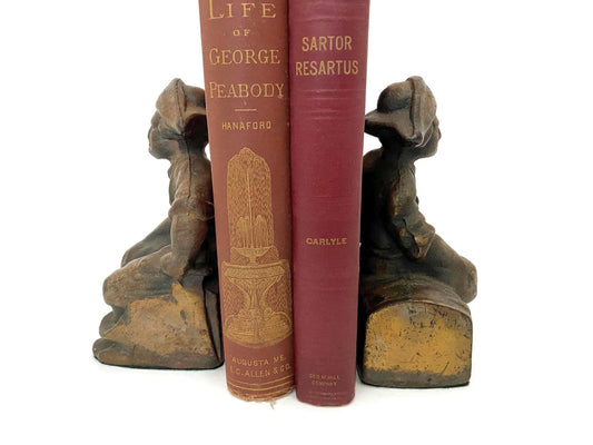 Vintage Cast Iron Pirate Bookends at Duckwells