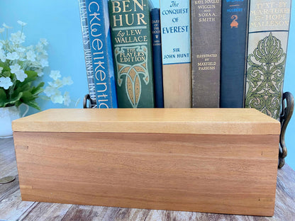 Vintage Cherry Wood Storage Box - Duckwells