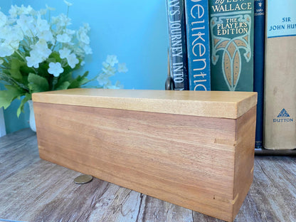 Vintage Cherry Wood Storage Box - Duckwells