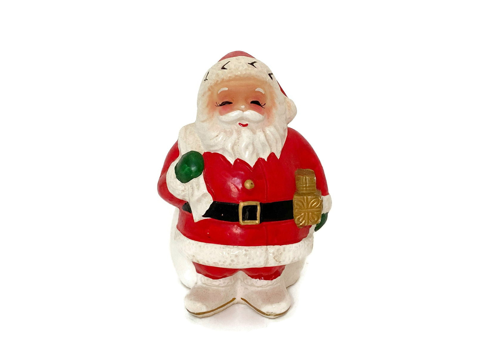 Vintage Christmas Santa Claus Ceramic Planter by Napco - Duckwells