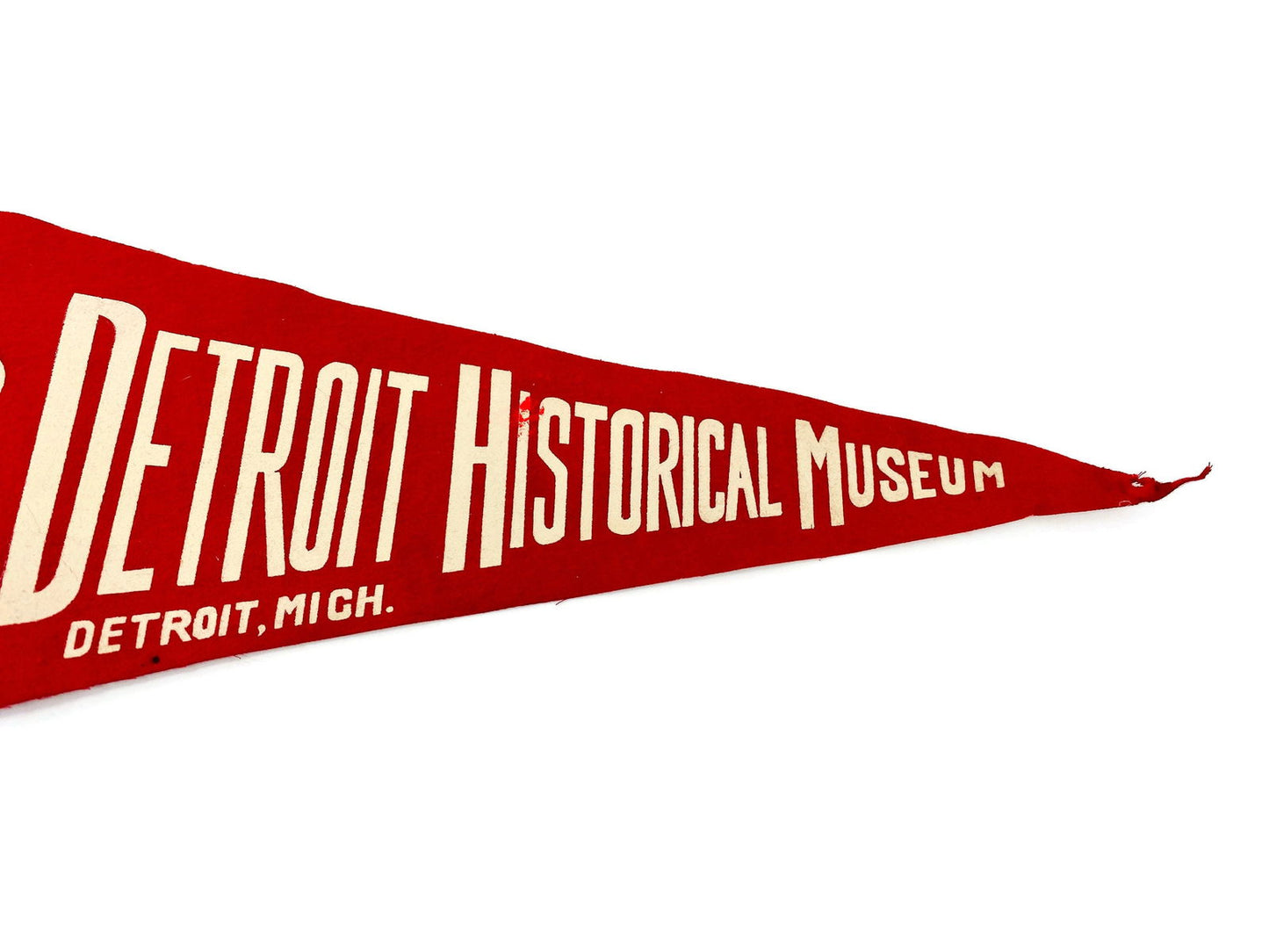 Vintage Detroit Historical Museum Pennant - Duckwells