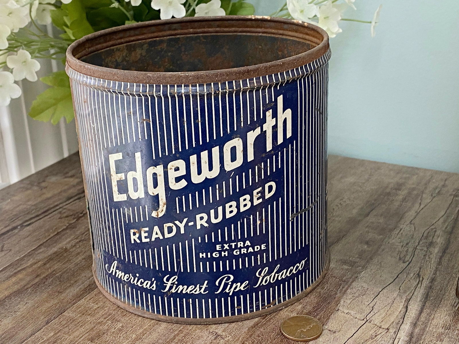 Vintage Edgeworth Tobacco Tin Can - Duckwells