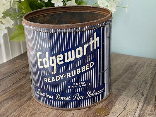 Vintage Edgeworth Tobacco Tin Can - Duckwells