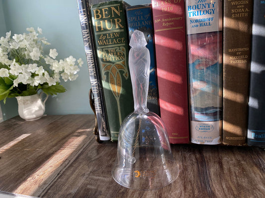 Vintage French Crystal King Tut Bell by Schmid at Duckwells