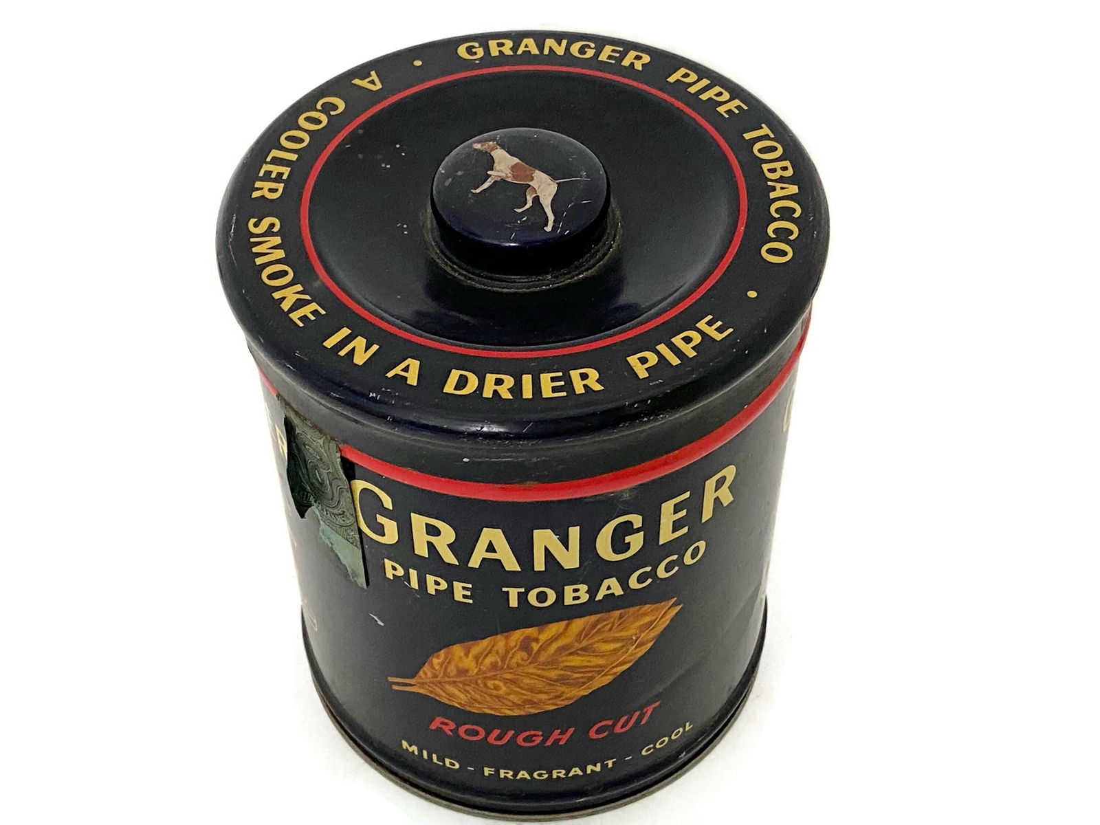 Vintage Granger Tobacco Tin with Handled Lid - Duckwells