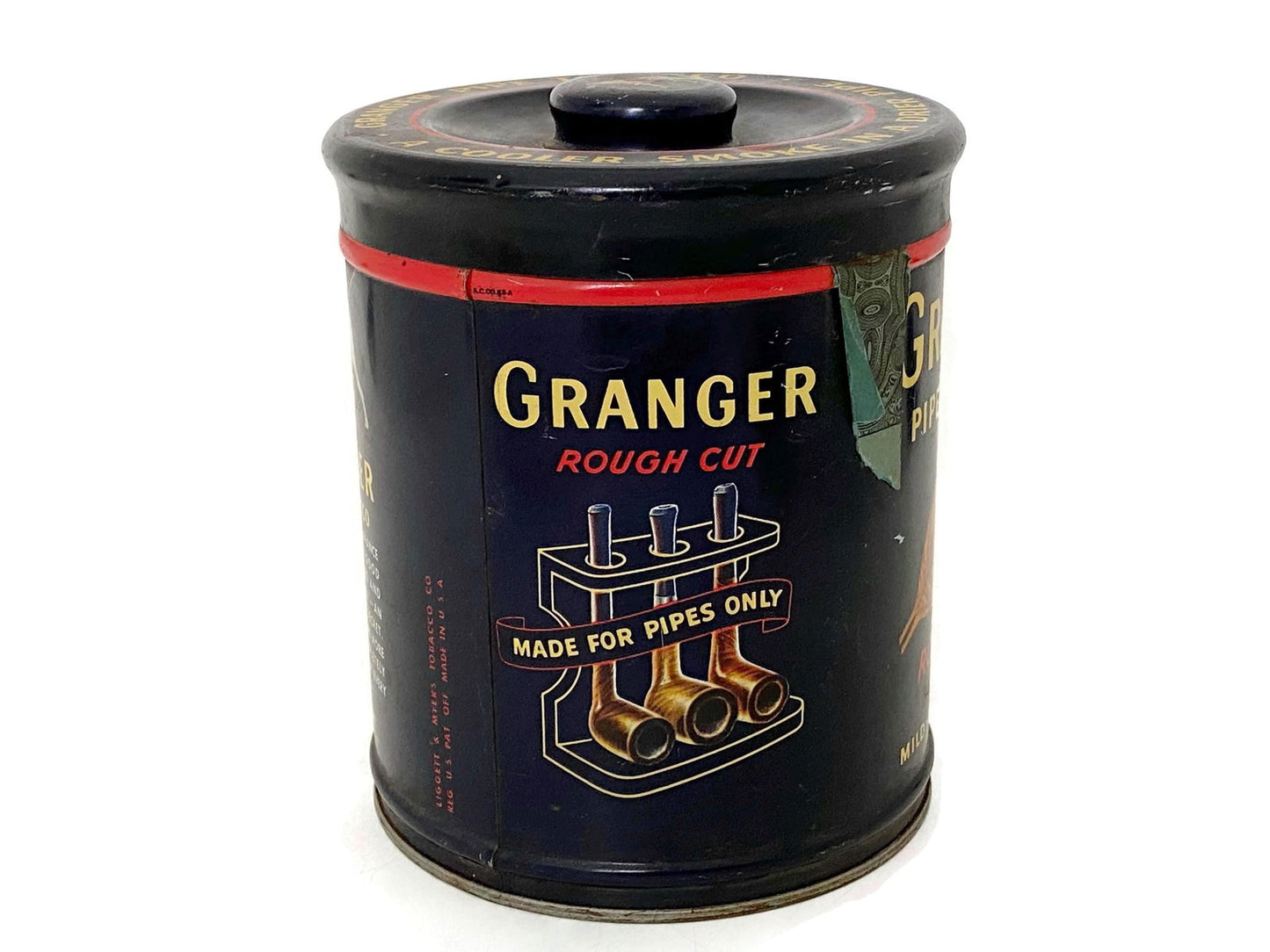 Vintage Granger Tobacco Tin with Handled Lid - Duckwells