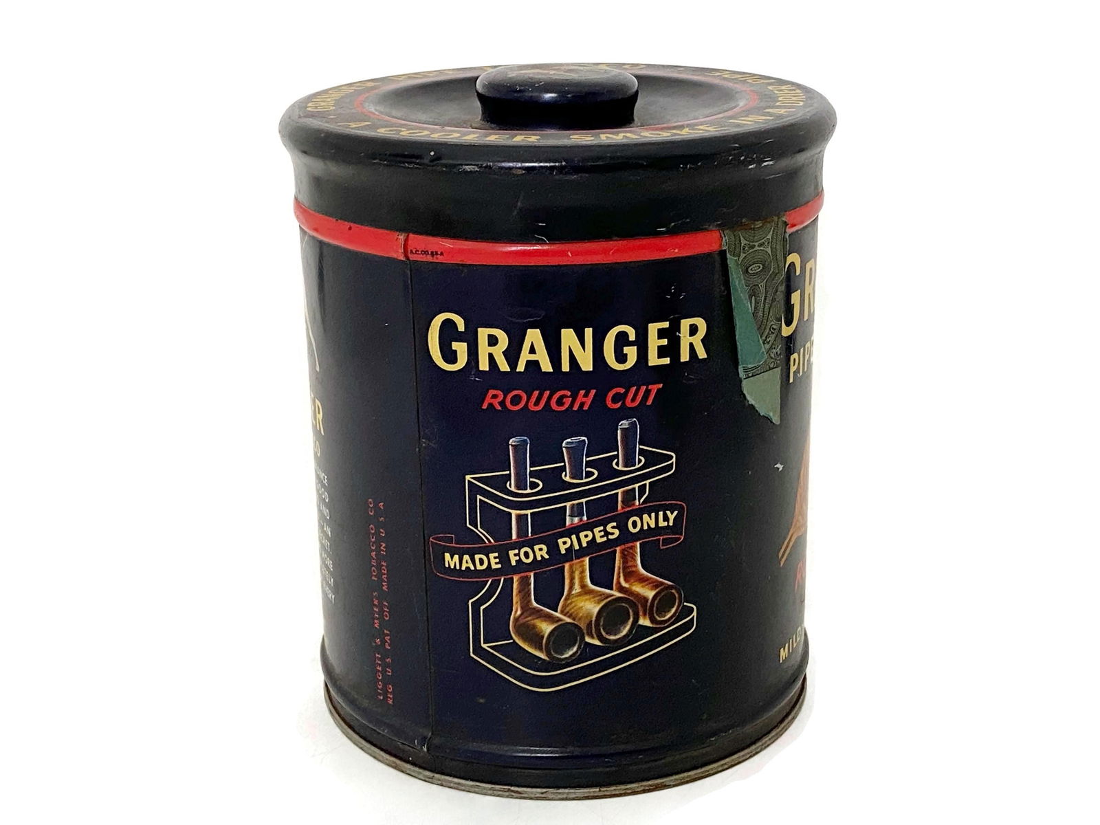 Vintage Granger Tobacco Tin with Handled Lid - Duckwells