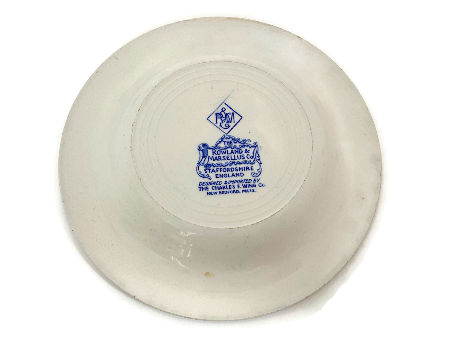 Vintage Historical New Bedford Massachusetts Souvenir Plate - Duckwells