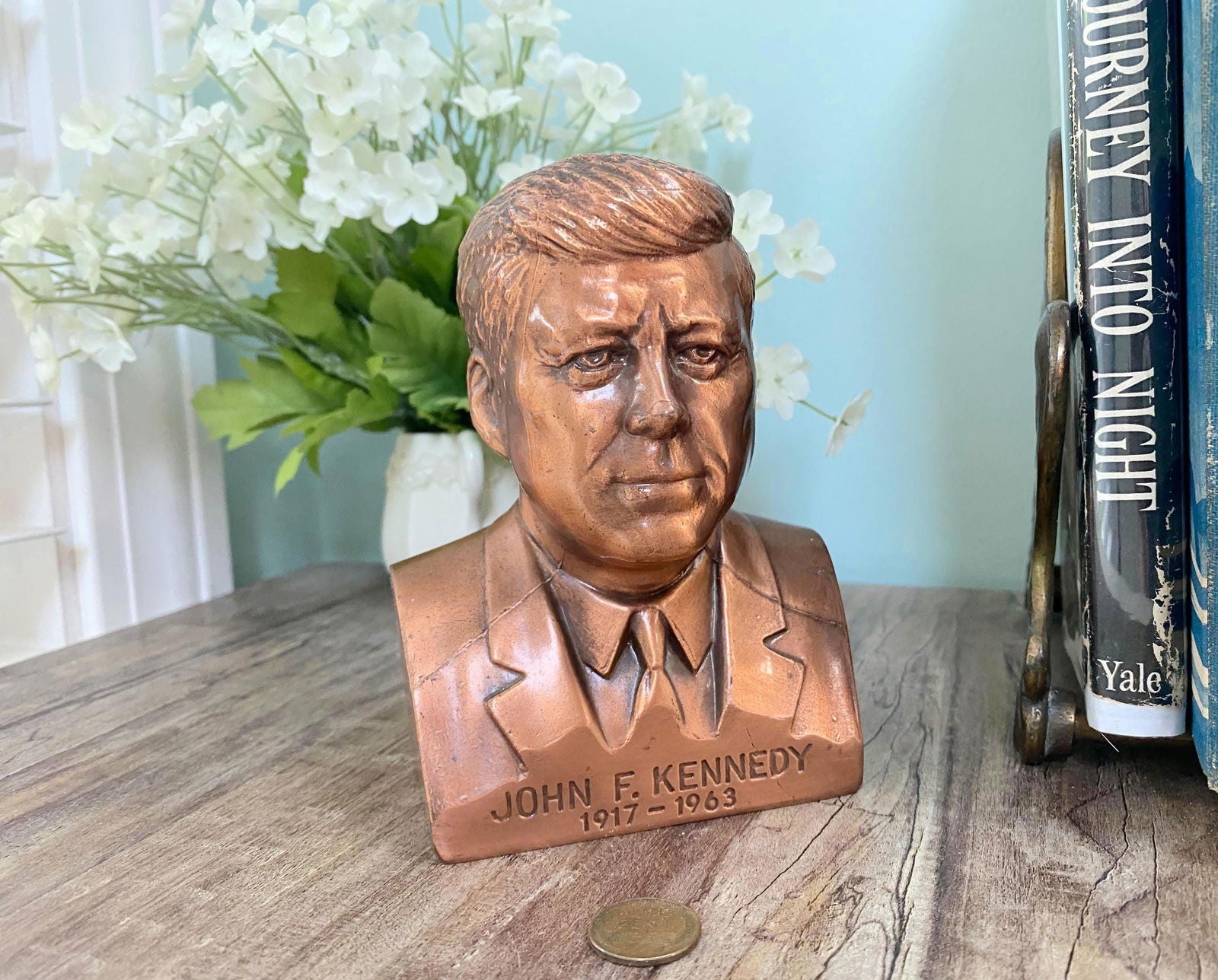 Vintage John F. Kennedy Coin Bank by Banthrico at Duckwells