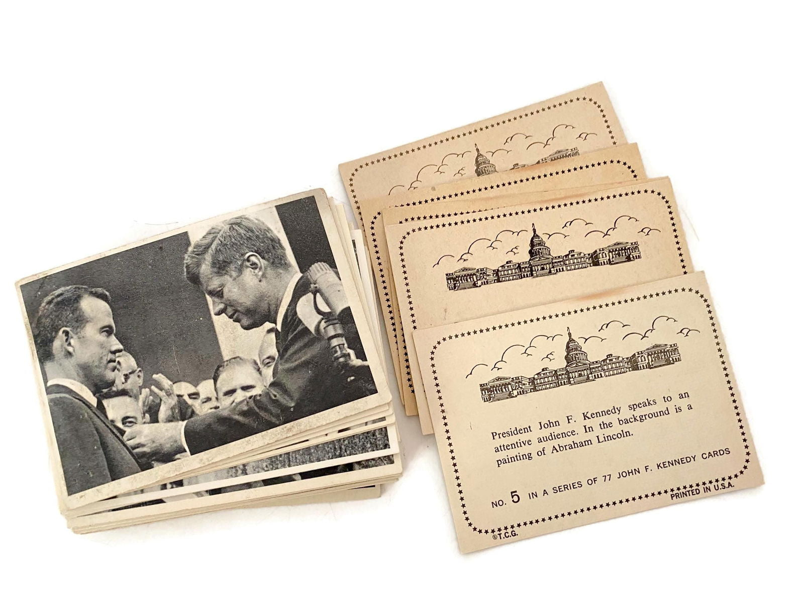 Vintage John F. Kennedy Topps Cards - Duckwells