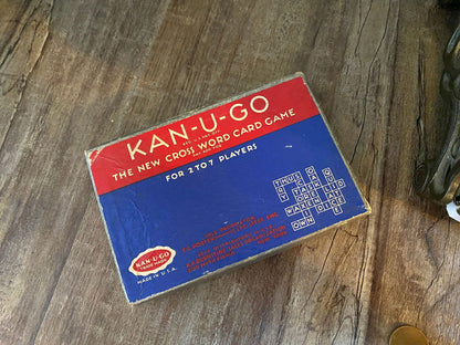 Vintage Kan-U-Go Cross Word Card Game - Duckwells