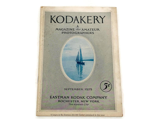 Vintage Kodakery Magazine for Amateur Photographers September 1929 at Duckwells