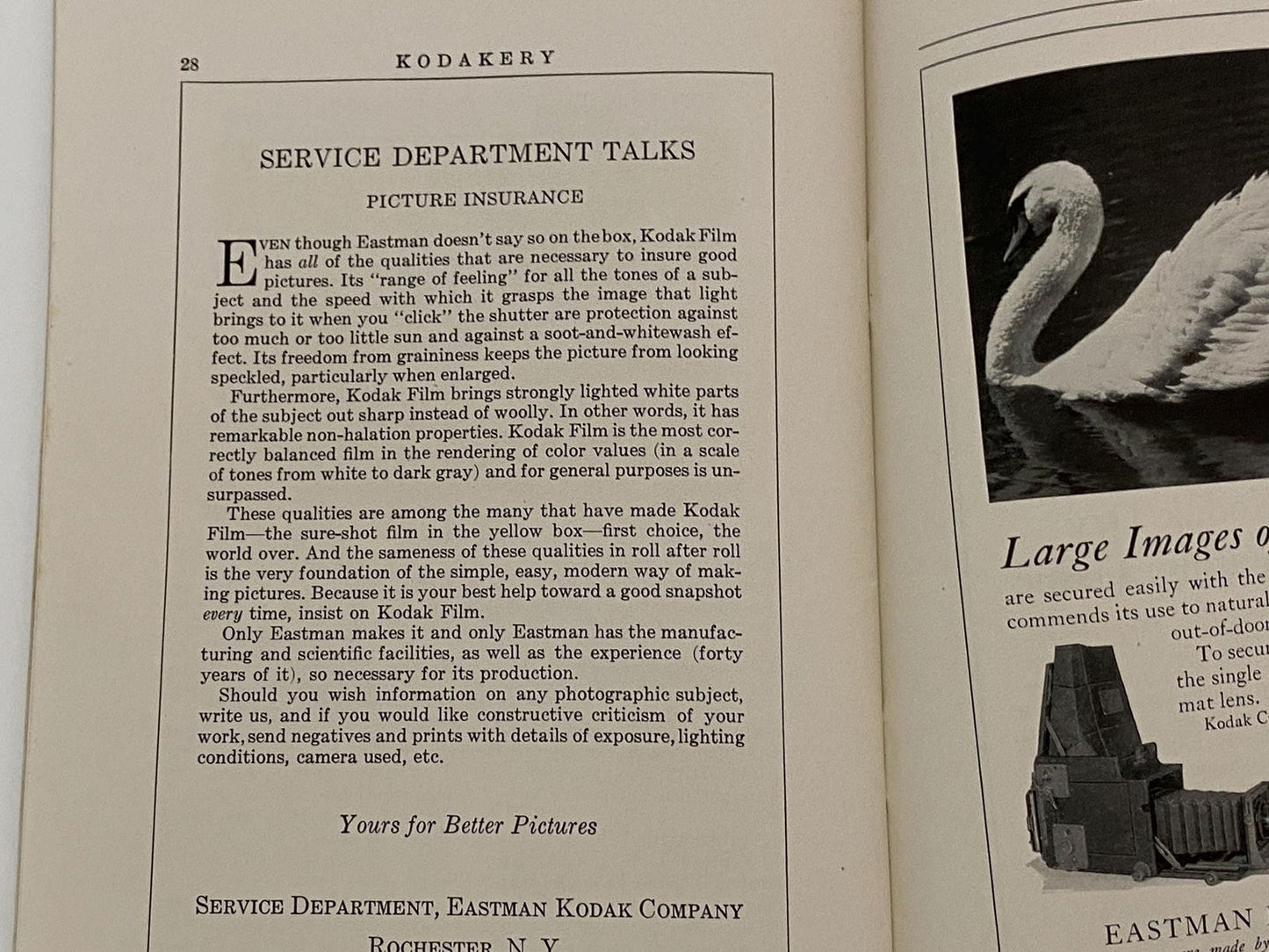 Vintage Kodakery Magazine for Amateur Photographers September 1929 - Duckwells
