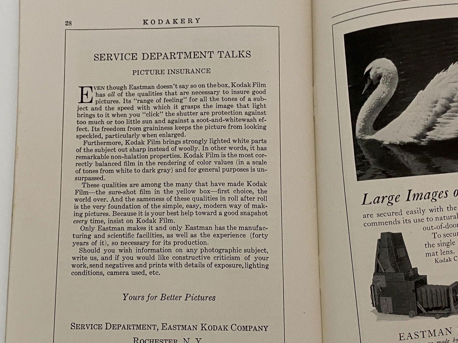 Vintage Kodakery Magazine for Amateur Photographers September 1929 - Duckwells