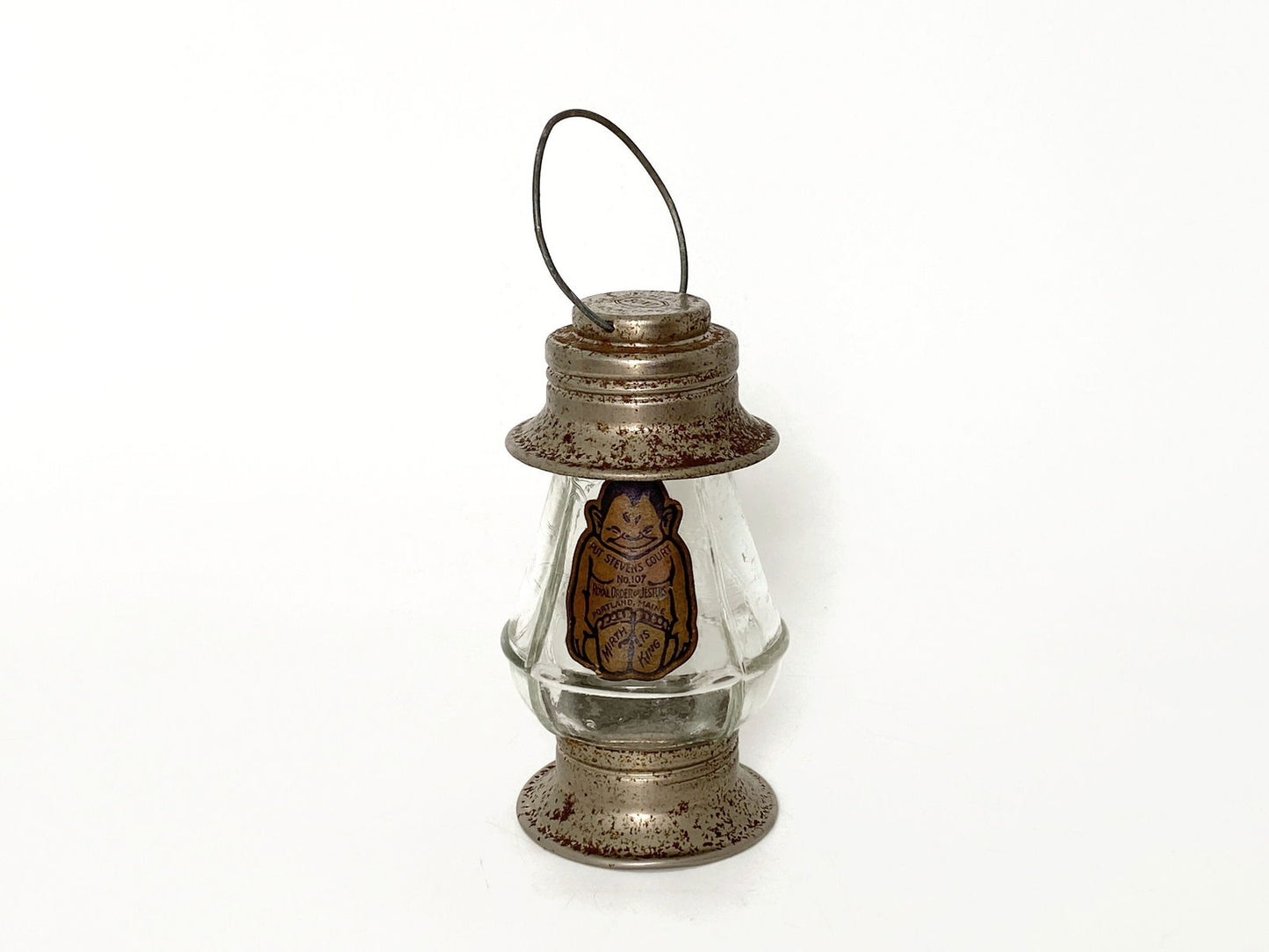 Vintage Lantern Candy Container Royal Order of Jesters Portland Maine - Duckwells