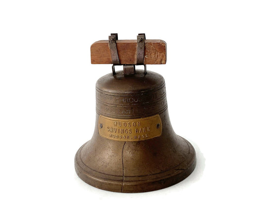 Vintage Liberty Bell Advertising Collectible Piggy Bank - Duckwells