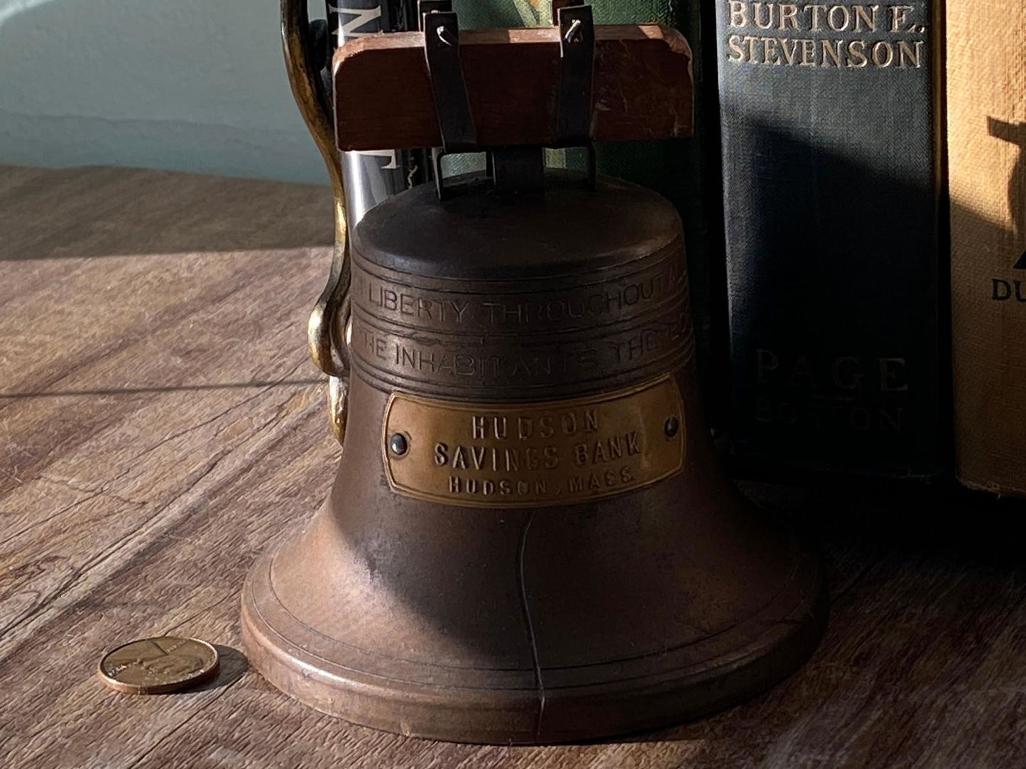Vintage Liberty Bell Advertising Collectible Piggy Bank - Duckwells