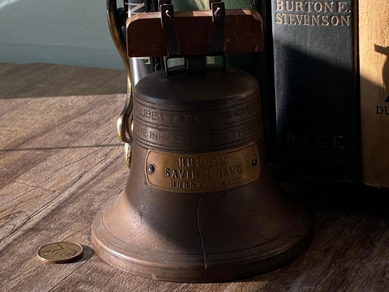 Vintage Liberty Bell Advertising Collectible Piggy Bank - Duckwells