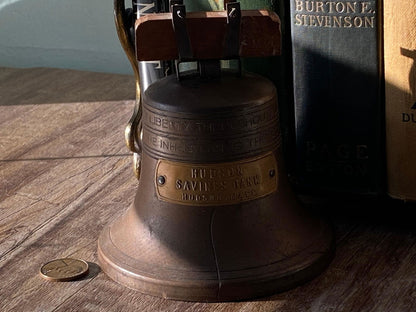 Vintage Liberty Bell Advertising Collectible Piggy Bank - Duckwells