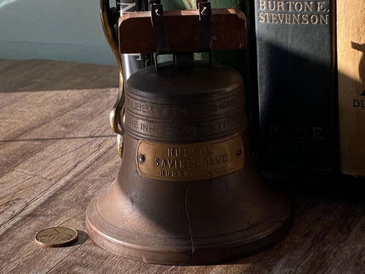 Vintage Liberty Bell Advertising Collectible Piggy Bank - Duckwells