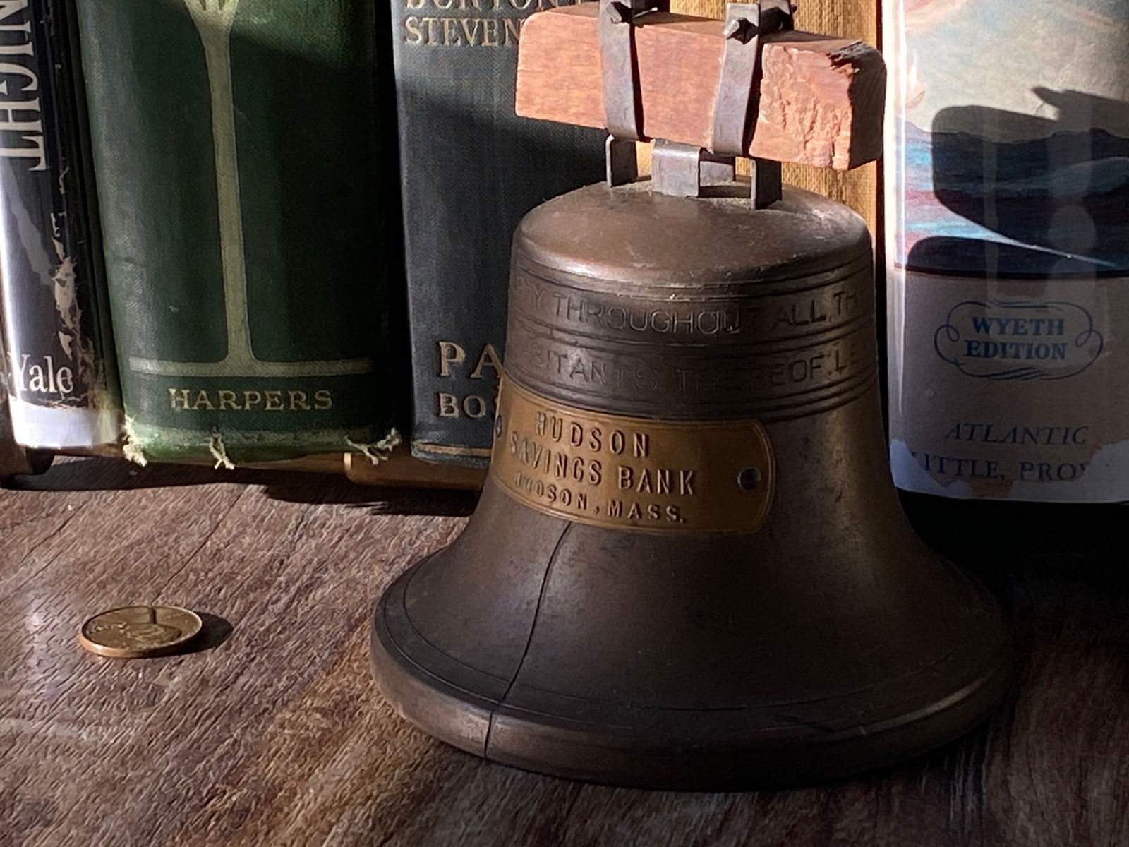 Vintage Liberty Bell Advertising Collectible Piggy Bank - Duckwells