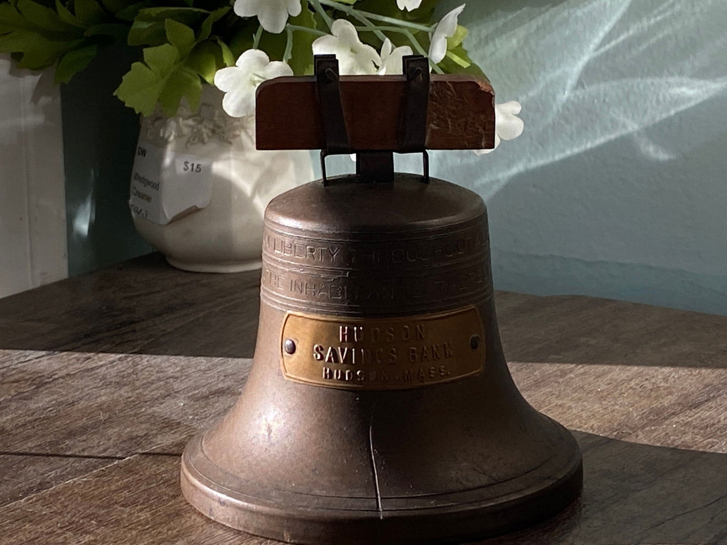Vintage Liberty Bell Advertising Collectible Piggy Bank - Duckwells