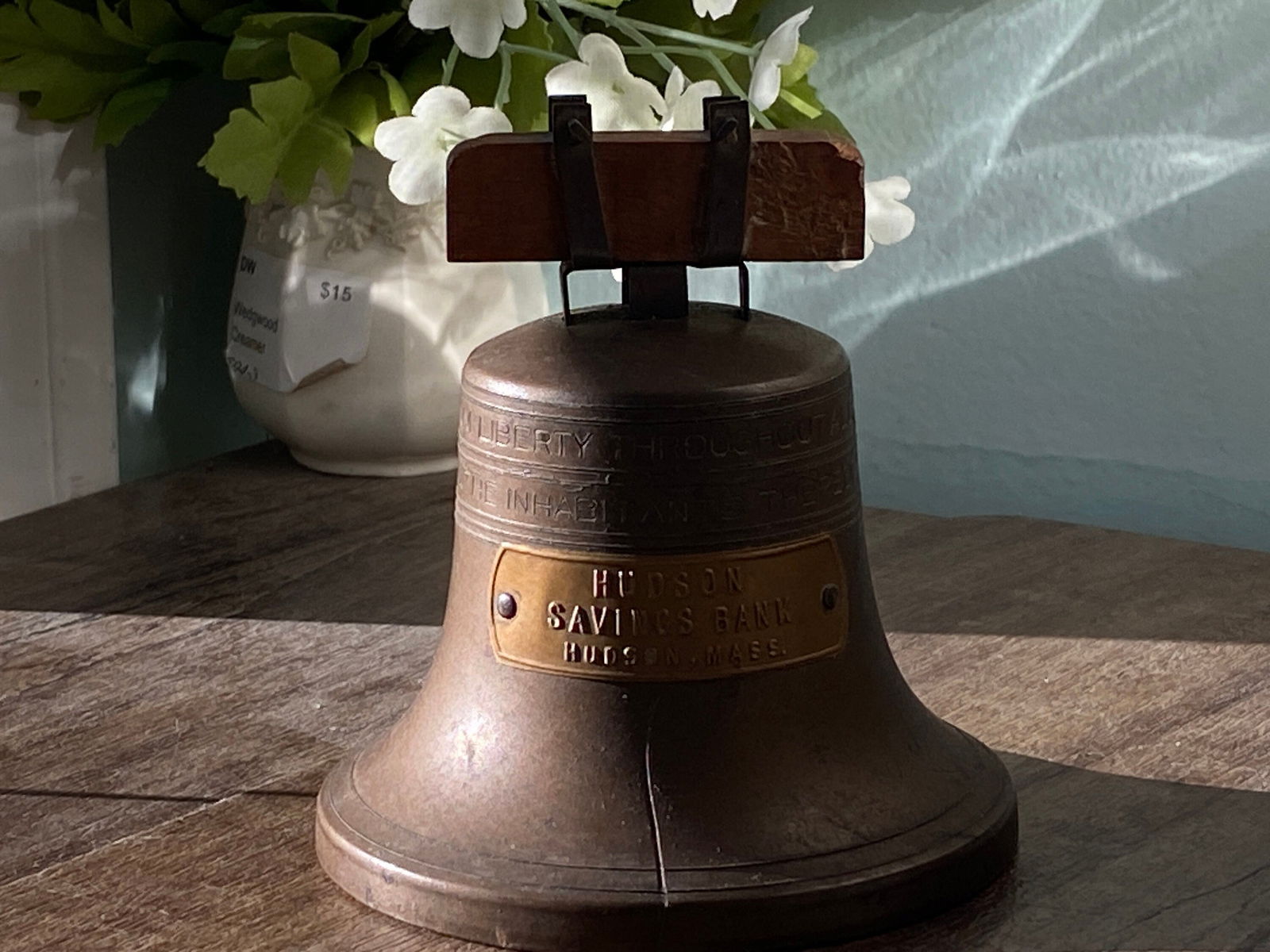 Vintage Liberty Bell Advertising Collectible Piggy Bank - Duckwells