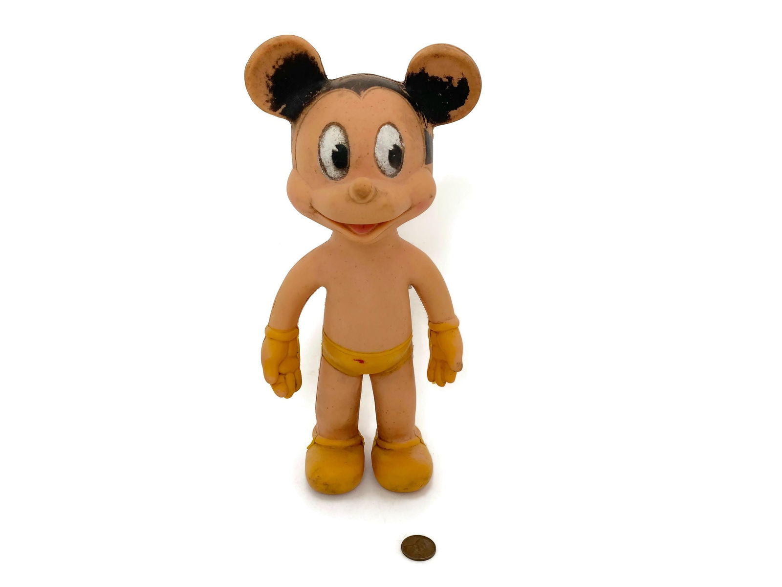 Vintage Mickey Mouse Squeeze Toy by Sun Rubber Company - Duckwells