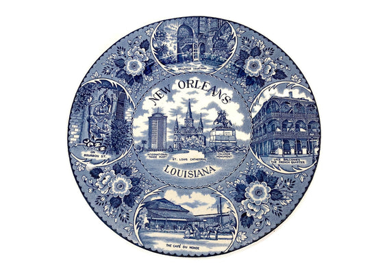 Vintage New Orleans Souvenir Plate at Duckwells