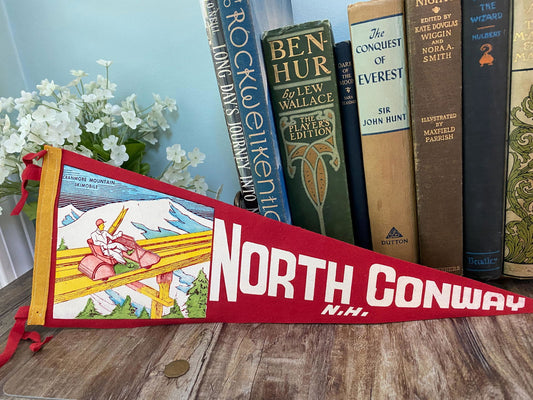 Vintage North Conway New Hampshire Pennant at Duckwells
