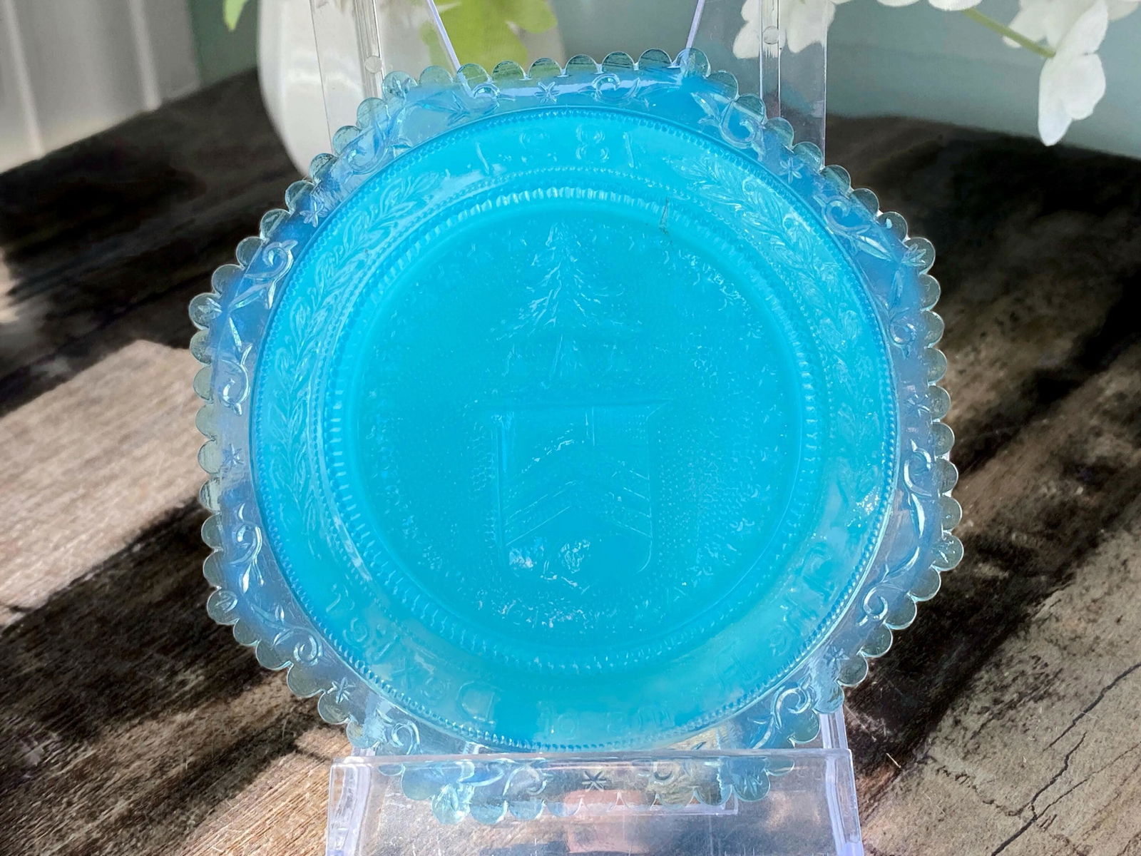 Vintage Pairpoint Glass Cup Plate - Duckwells