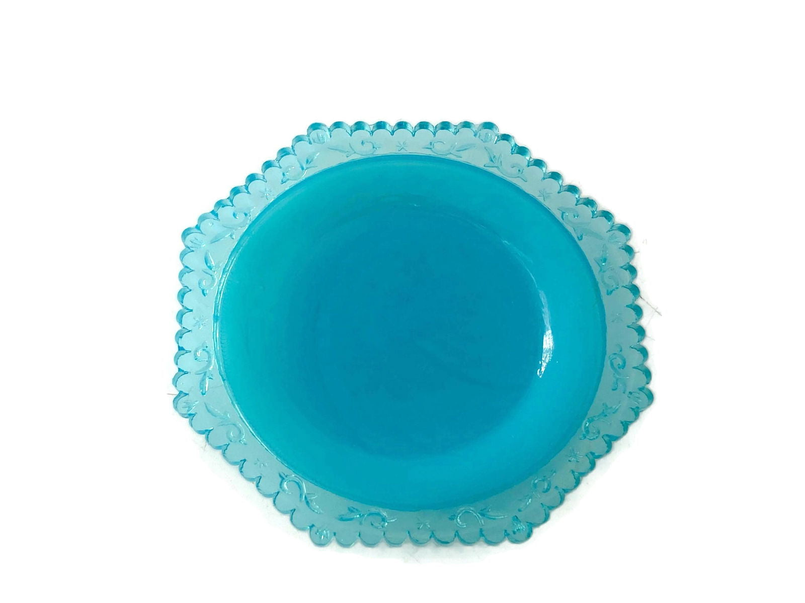 Vintage Pairpoint Glass Cup Plate - Duckwells