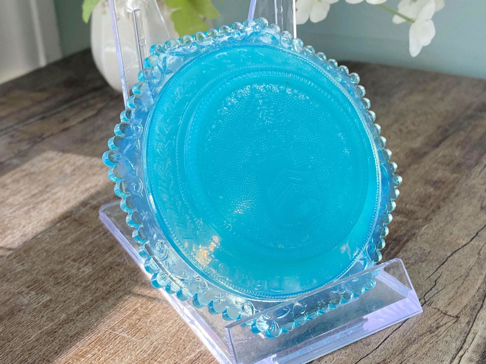 Vintage Pairpoint Glass Cup Plate - Duckwells