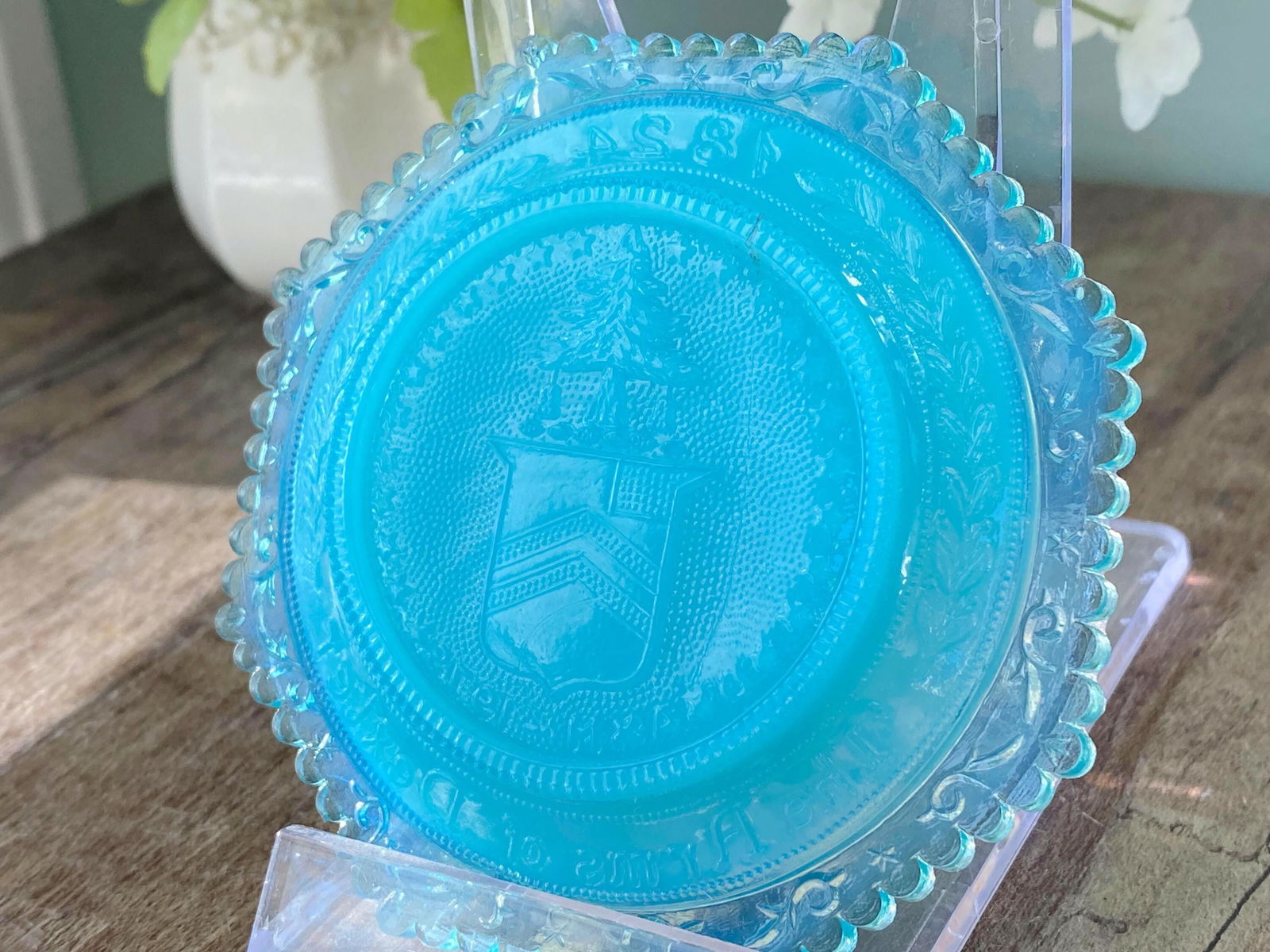 Vintage Pairpoint Glass Cup Plate - Duckwells