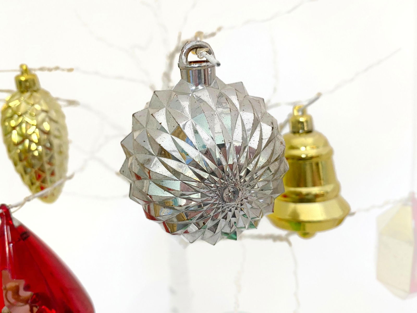 Vintage Plastic Christmas Ornaments Including Dioramas - Duckwells