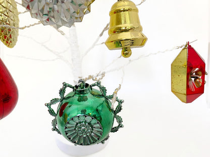 Vintage Plastic Christmas Ornaments Including Dioramas - Duckwells