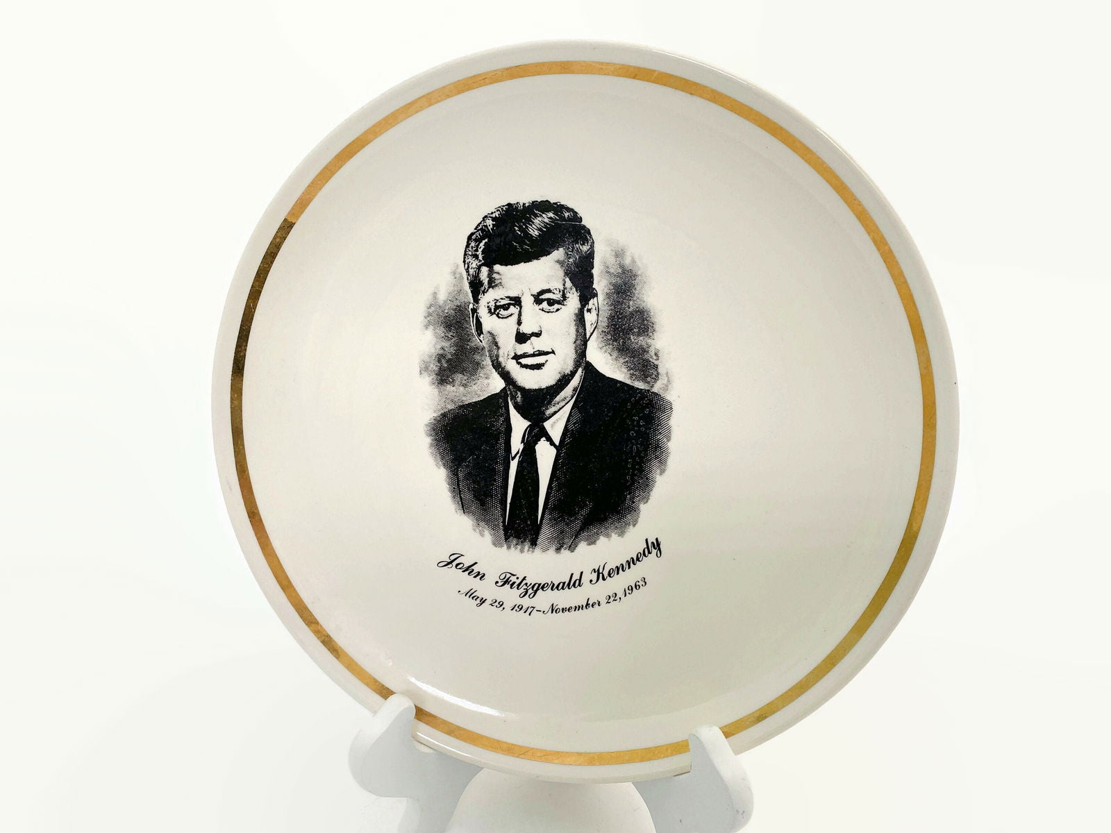 Vintage President John F. Kennedy Collectible Plate at Duckwells