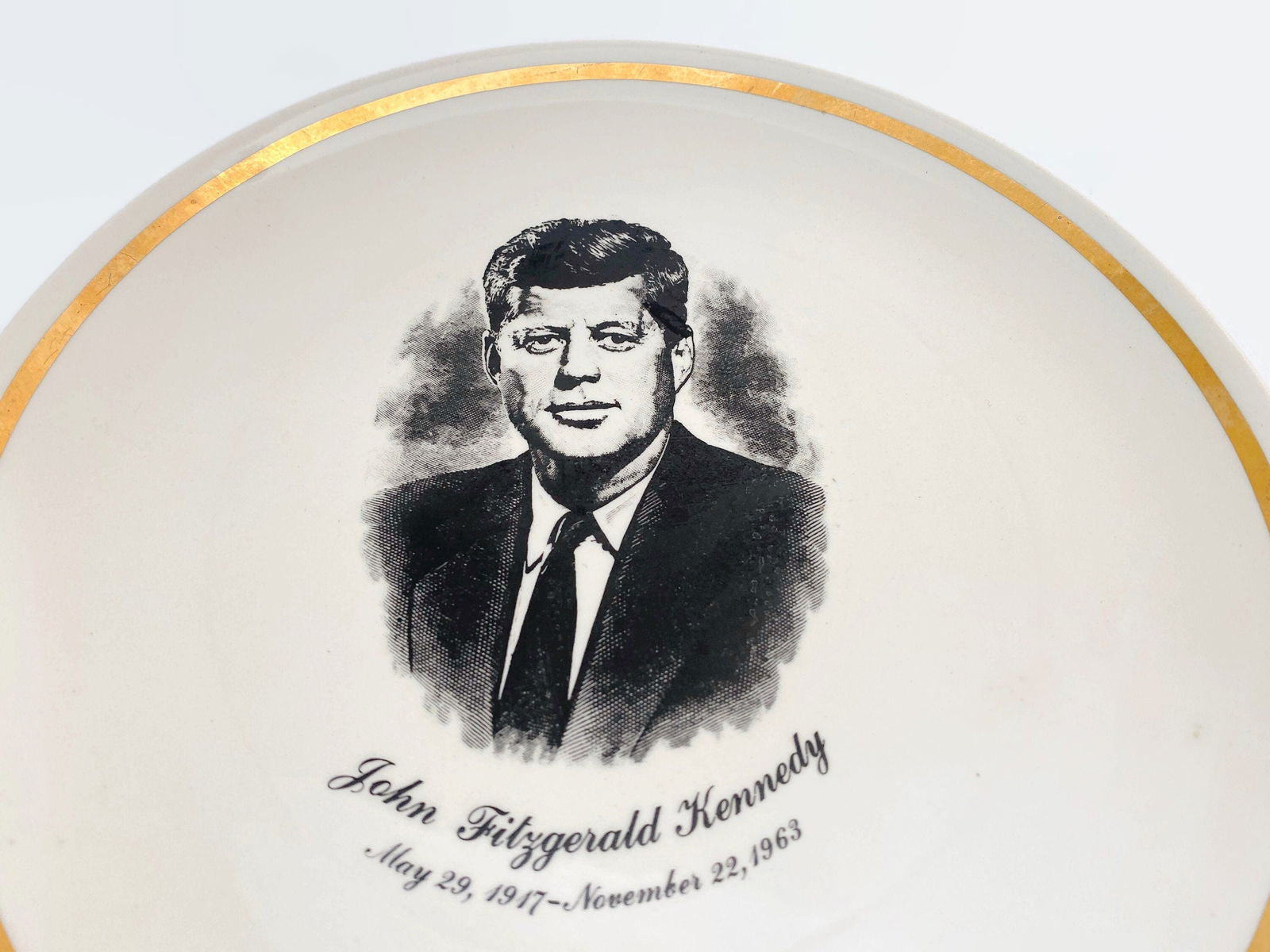 Vintage President John F. Kennedy Collectible Plate at Duckwells