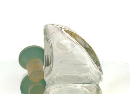 Vintage Triangular Glass Lotion Jar - Duckwells