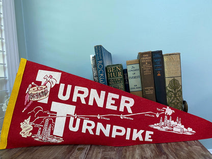 Vintage Turner Turnpike Pennant - Duckwells