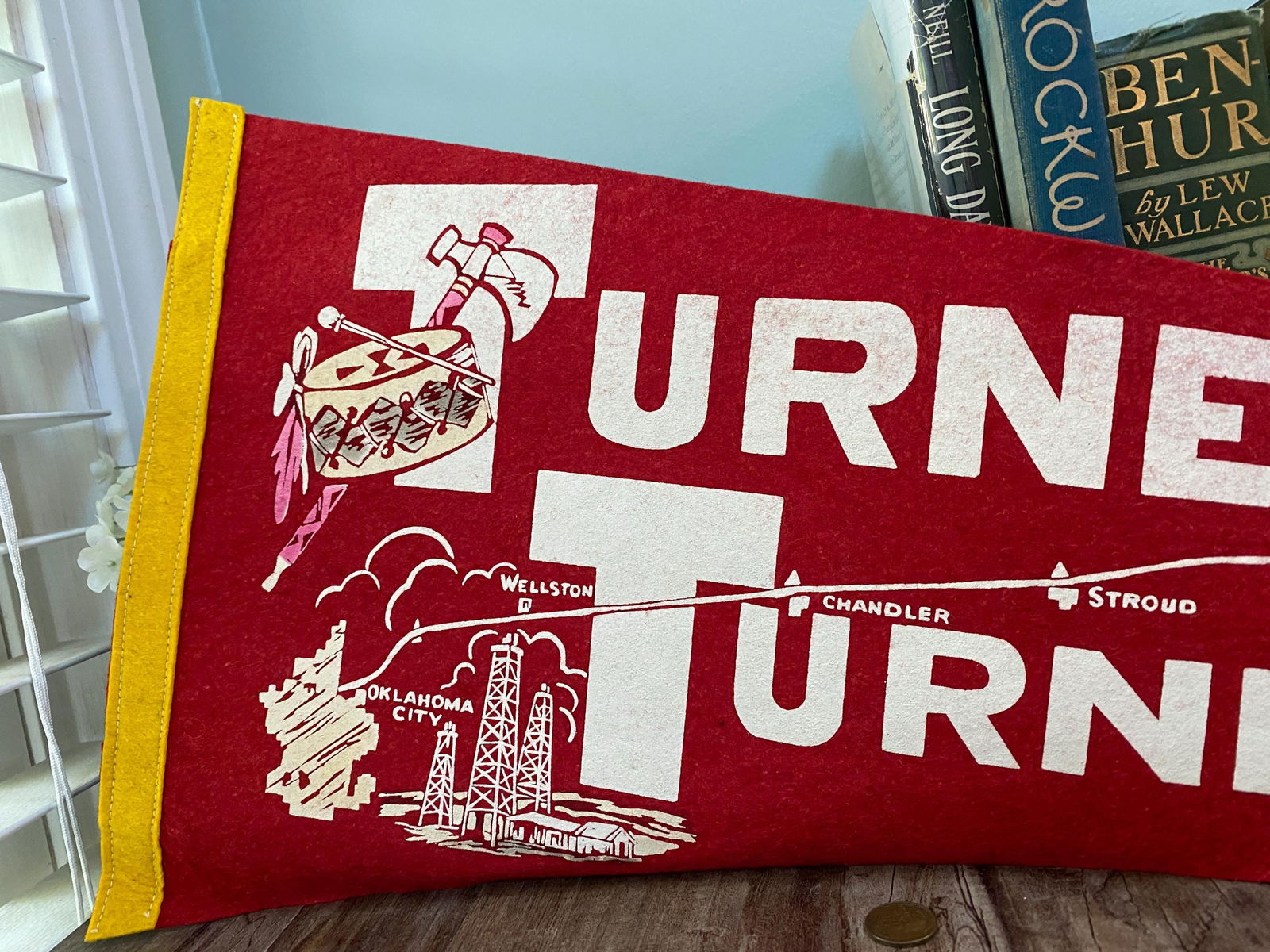 Vintage Turner Turnpike Pennant - Duckwells
