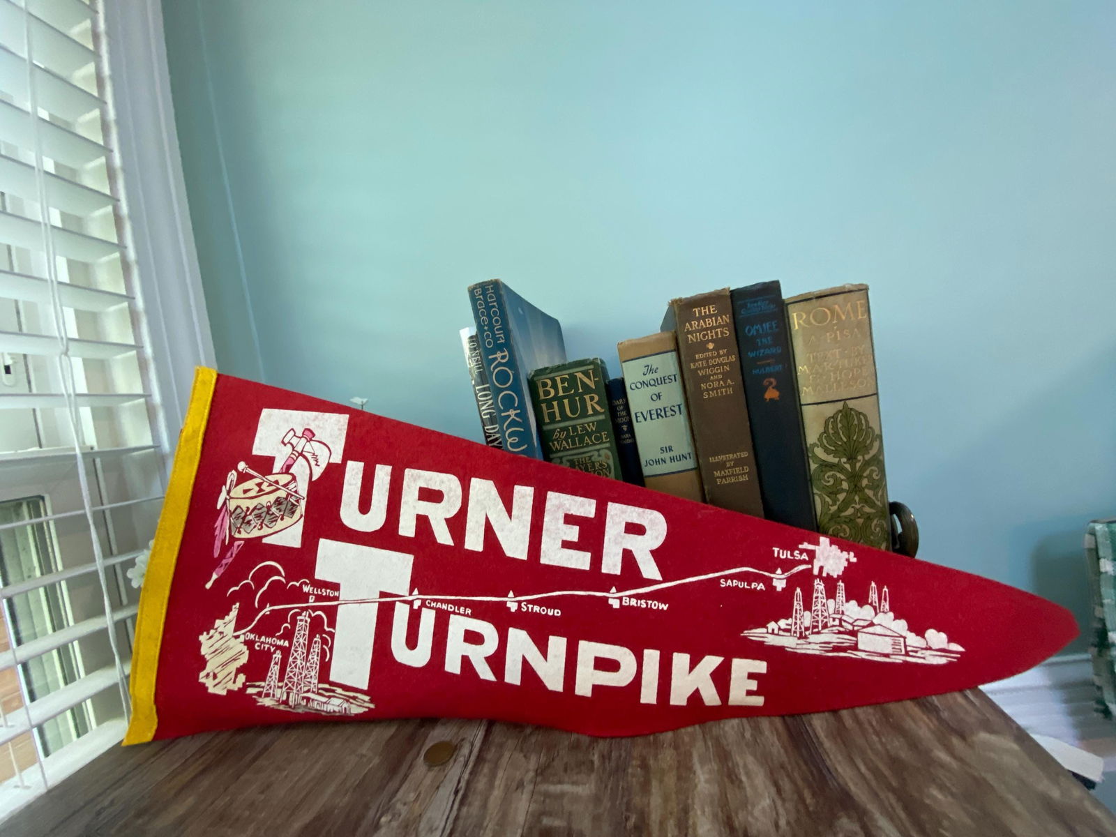 Vintage Turner Turnpike Pennant - Duckwells