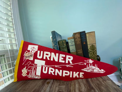 Vintage Turner Turnpike Pennant - Duckwells