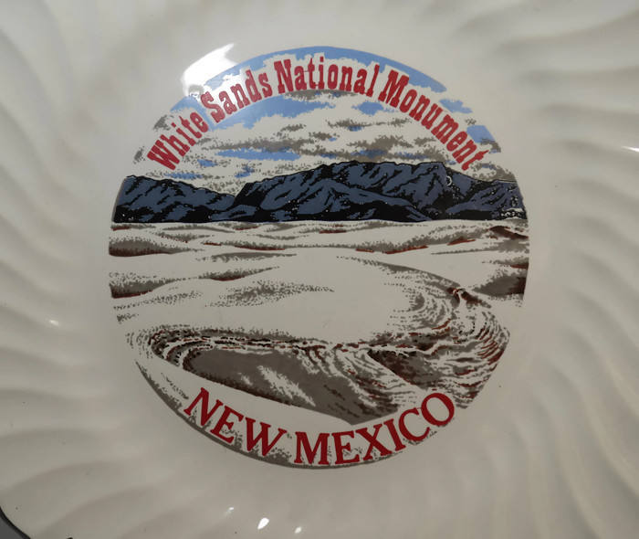 Vintage White Sands New Mexico Plate at Duckwells