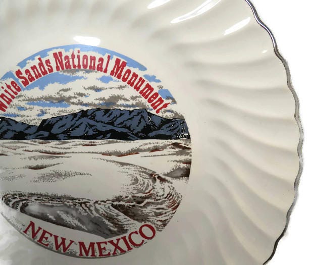 Vintage White Sands New Mexico Plate at Duckwells